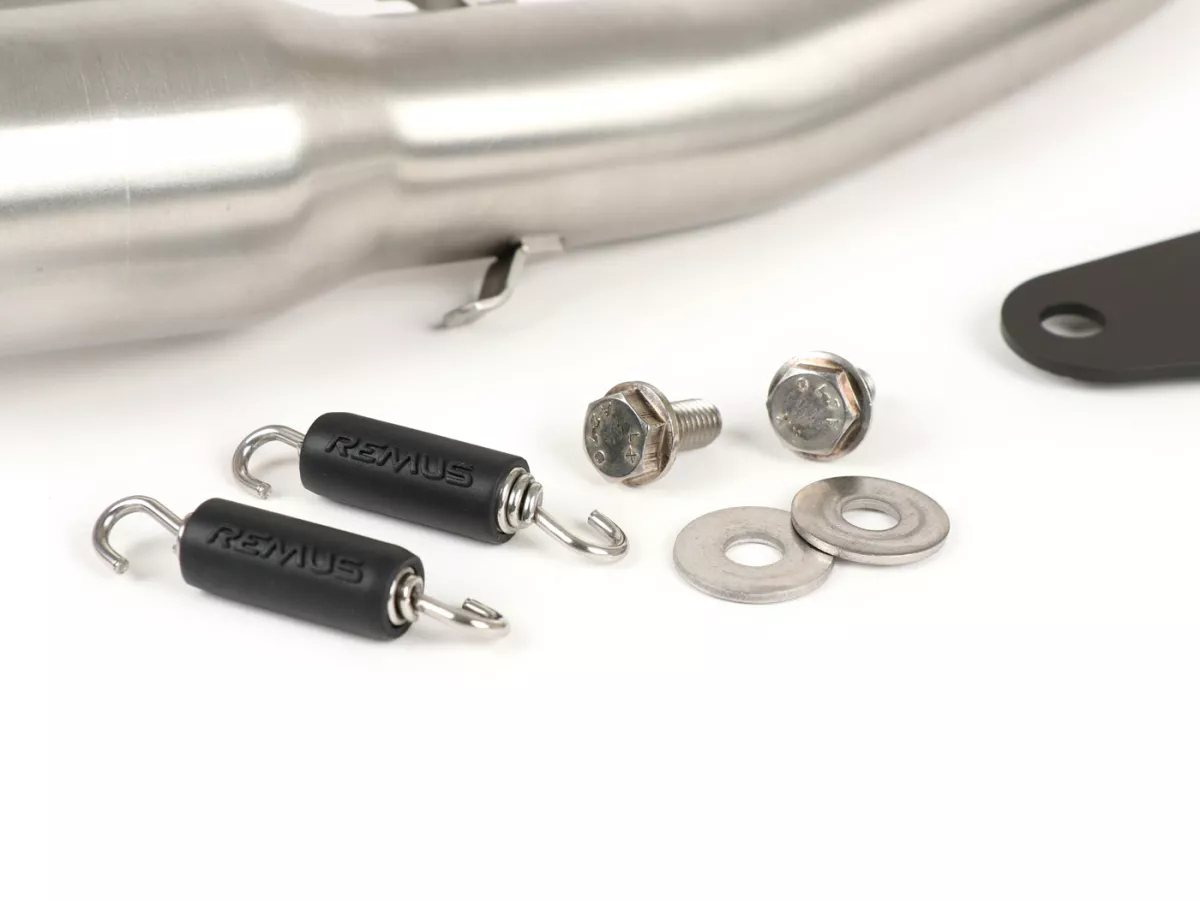 Scarico -REMUS- Vespa Primavera 125-150ie 3V (-2016, Euro3), Vespa Sprint 125-150ie 3V (-2016, Euro3) - Acciaio inox argento