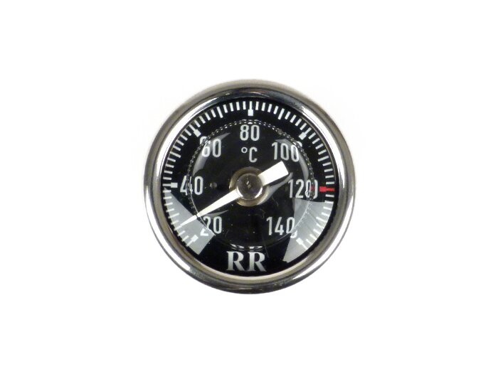 Indicador directo de la temperatura del aceite -RR- Piaggio LEADER / QUASAR 125-300cc 4 tiempos - Vespa ET4, LX, LXV, S, GT, GTS, GTV, GTL - Esfera negra