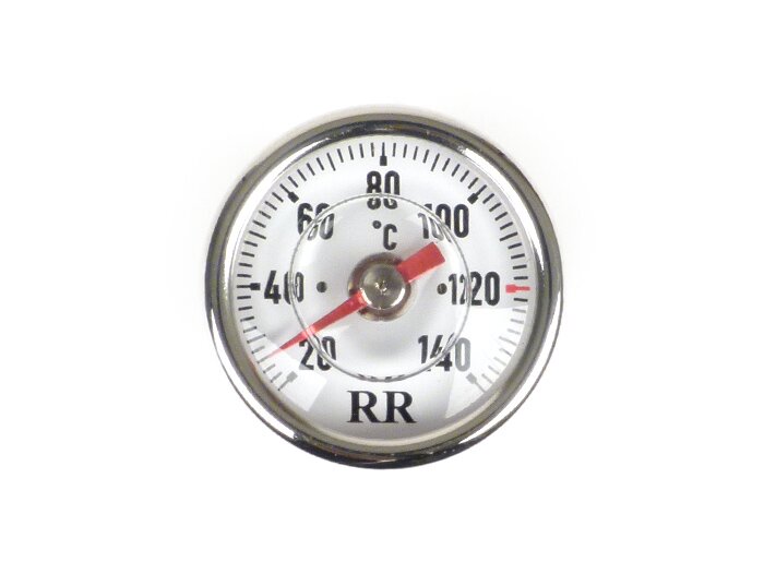 Indicador directo de la temperatura del aceite -RR- Piaggio LEADER / QUASAR 125-300cc 4 tiempos - Vespa ET4, LX, LXV, S, GT, GTS, GTV, GTL - Esfera blanca