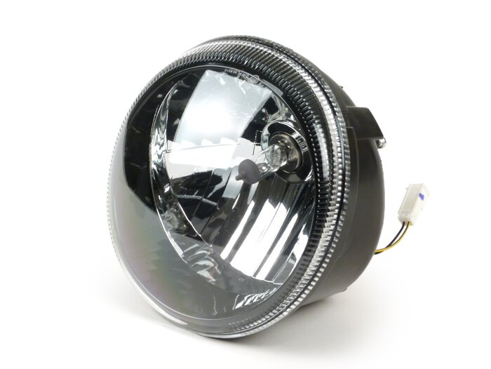 Koplampen -OEM KWALITEIT- Vespa GTS d.w.z. Super 125-300 - smoke / zwart getint - (ook geschikt voor GT, GTS, GTL)