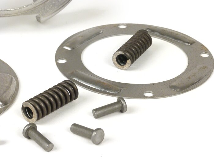 Keranjang kopling dengan kit perbaikan utama -FA ITALIA- Vespa V50, V90, SS50, SS90, PV125, ET3, PK50, PK80, PK50 S, PK80 S, PK125 S, PK50 XL, PK125 XL, ETS, PK50 HP, PK50 SS