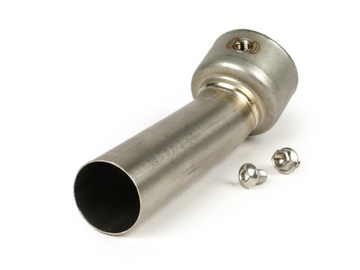 DB-Eater -Akrapovic Ø28mm- Vespa GTL 200, GTS 125-300 ie Super, GTV 250-300 ie - acero inoxidable (Øinner=28mm, Øouter=43mm, length=95mm)