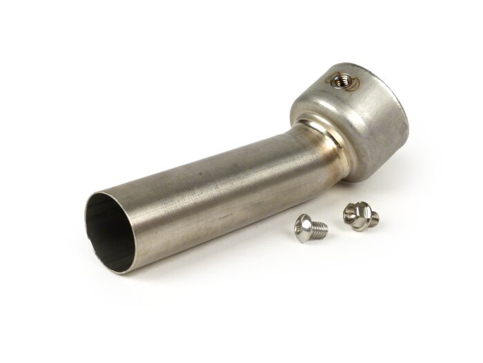 DB-Eater -Akrapovic Ø28mm- Vespa GTL 200, GTS 125-300 ie Super, GTV 250-300 ie - acero inoxidable (Øinner=28mm, Øouter=43mm, length=95mm)