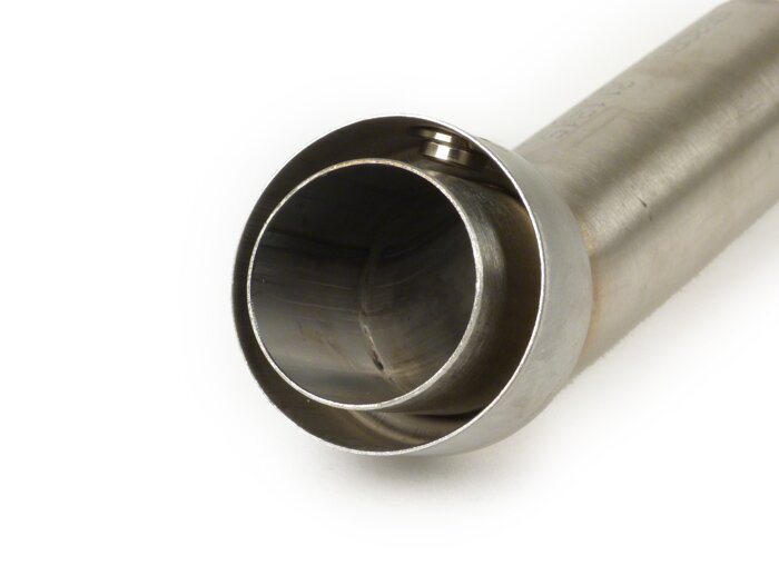DB-Eater -Akrapovic Ø32mm- Vespa GTL 200, GTS 125-300 ie Super, GTV 250-300 ie - acero inoxidable (Øinner=32mm, Øouter=43mm, length=87mm)