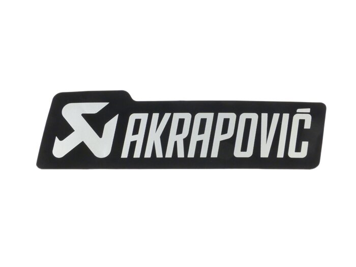 Pegatina -AKRAPOVIC 135x40mm- resistente al calor, para silenciador trasero Vespa GTS 125-300