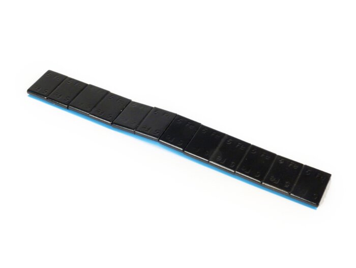 Set balanceergewichten voor velg -WÜRTH zelfklevend- 60g (12x5g), slagvaste kunststof coating - zwart