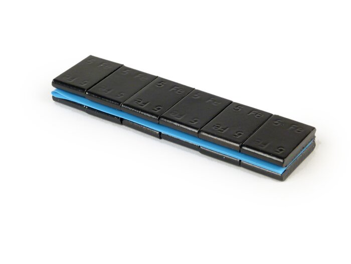 Set balanceergewichten voor velg -WÜRTH zelfklevend- 60g (12x5g), slagvaste kunststof coating - zwart