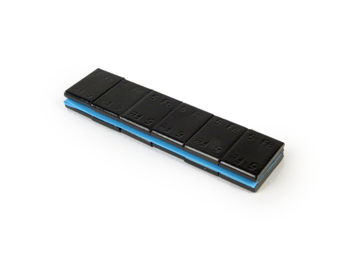 Set balanceergewichten voor velg -WÜRTH zelfklevend- 60g (12x5g), slagvaste kunststof coating - zwart