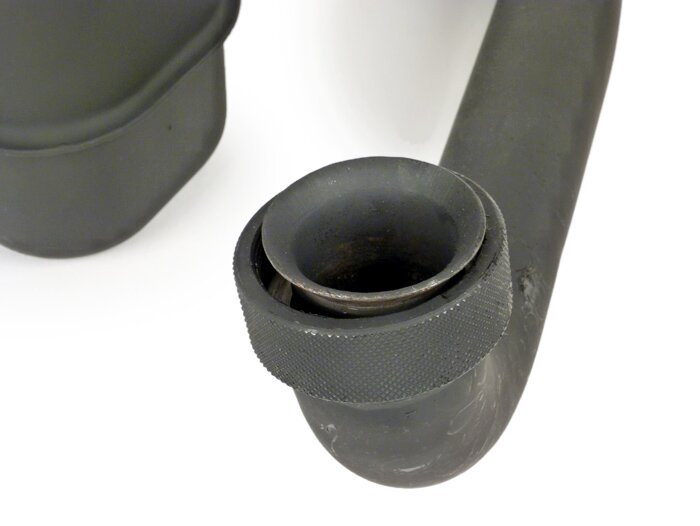 Knalpot -RR-Box Road Racing- Vespa 150 GS VS2-5T, 1956-1961 - hitam