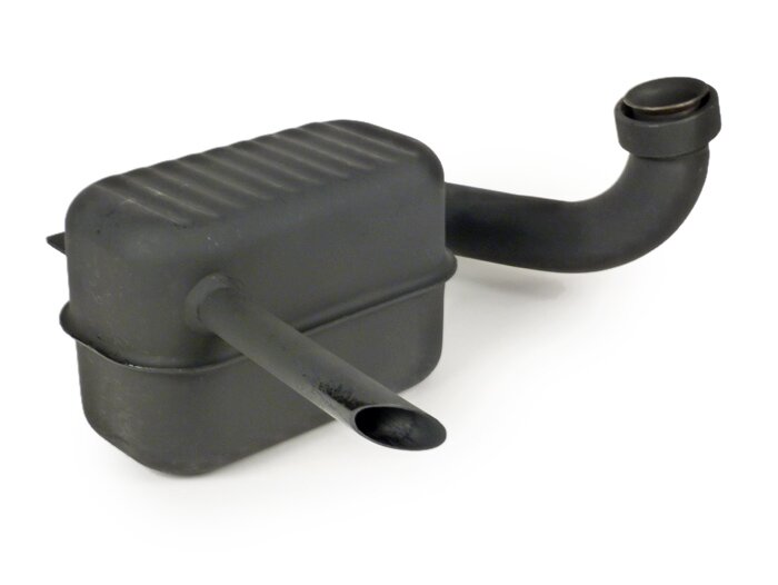 Knalpot -RR-Box Road Racing- Vespa 150 GS VS2-5T, 1956-1961 - hitam