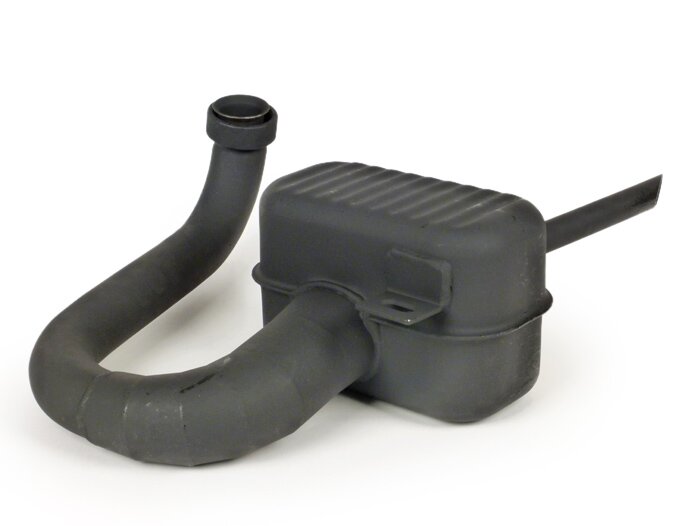 Knalpot -RR-Box Road Racing- Vespa 150 GS VS2-5T, 1956-1961 - hitam