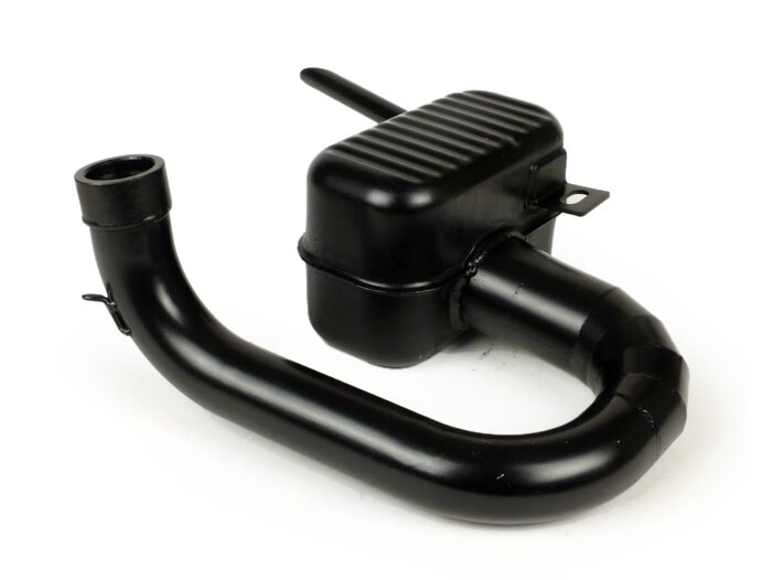 Uitlaat -RR-Box Road Racing- Vespa Wideframe (lamp onderaan) VM, VN, VL1T, VB1T, VGL1T - zwart