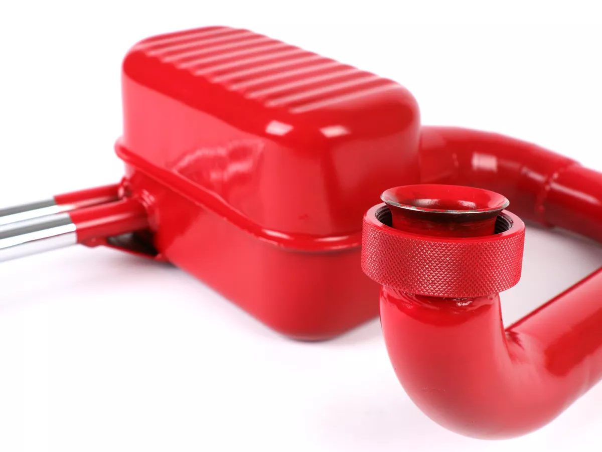 Knalpot -RR-Box Road Racing, Rossa- Vespa GS150 / GS3 (VS2T, VS3T, VS4T, VS5T) - merah