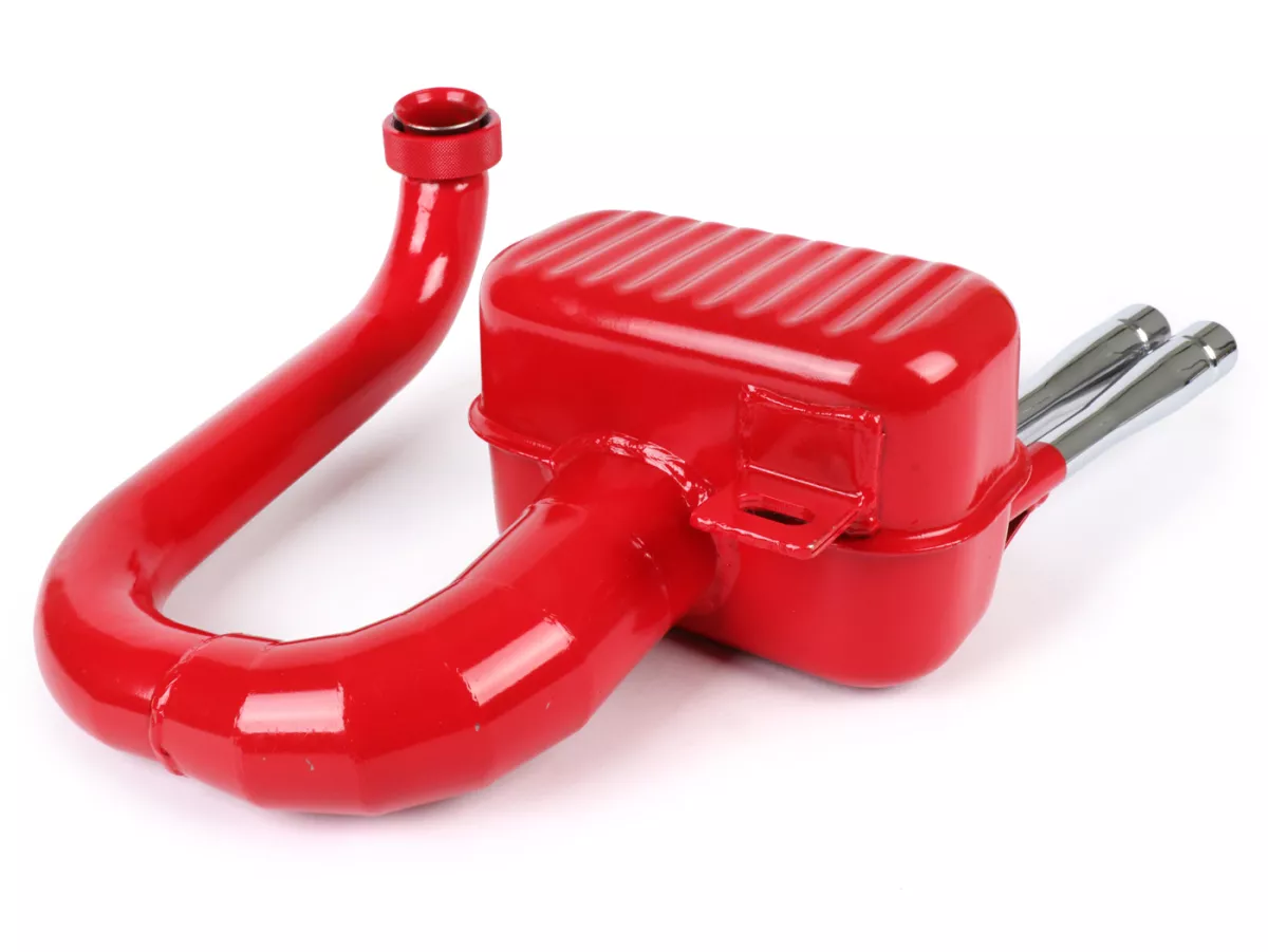 Knalpot -RR-Box Road Racing, Rossa- Vespa GS150 / GS3 (VS2T, VS3T, VS4T, VS5T) - merah