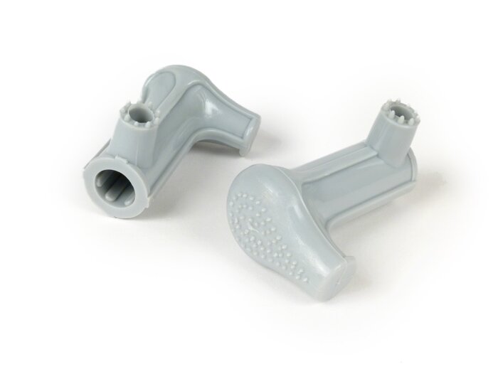 Stand feed rubber-PREMIUM- Ø 16mm - Vespa Wideframe V1-V15, V30-V33, VM, VN, VL - grey