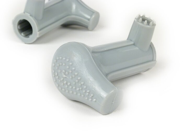 Stand feed rubber-PREMIUM- Ø 16mm - Vespa Wideframe V1-V15, V30-V33, VM, VN, VL - grey