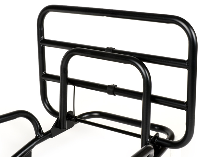 Portaequipajes trasero plegable -MOTO NOSTRA- Vespa PK S, PK XL, PK XL2 - Negro