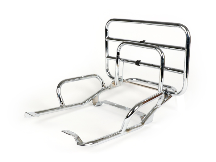 Rear rack, fold down -MOTO NOSTRA- Vespa PK S, PK XL, PK XL2 - chrome