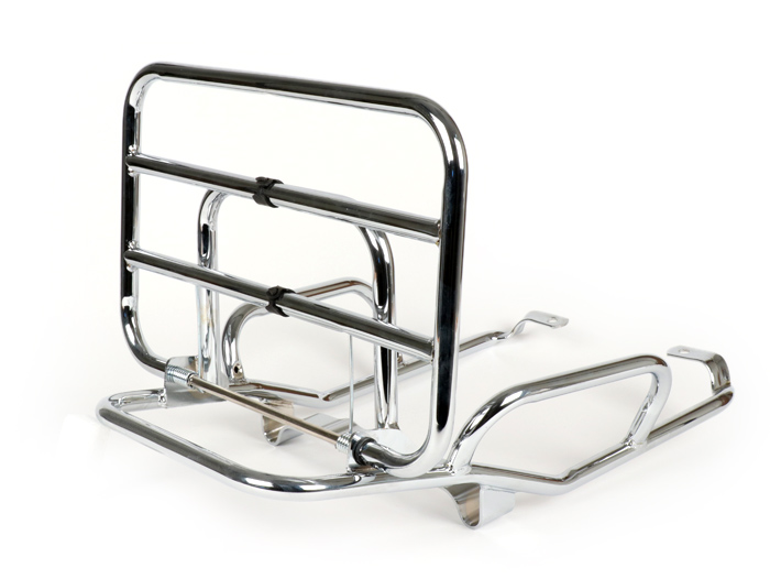 Rear rack, fold down -MOTO NOSTRA- Vespa PK S, PK XL, PK XL2 - chrome