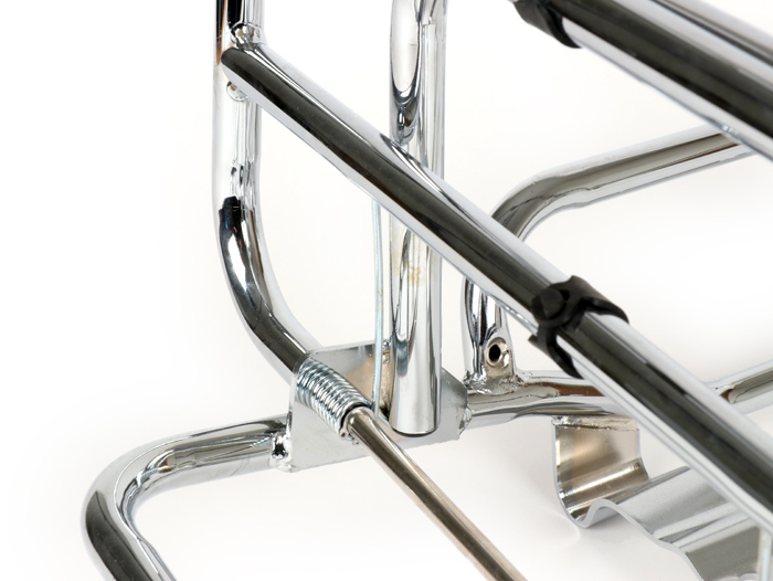 Rear rack, fold down -MOTO NOSTRA- Vespa PK S, PK XL, PK XL2 - chrome