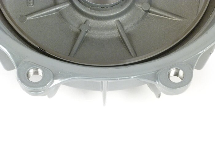 Tambor de freno trasero -CASA PERFORMANCE Octopus Multispline- Lambretta LI (Serie 3), LIS, SX, TV (Serie 3), DL, GP - Pintado plata