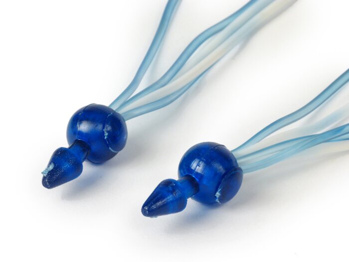 Stuurfranjes -SUPERFLEX bal- blauw/wit