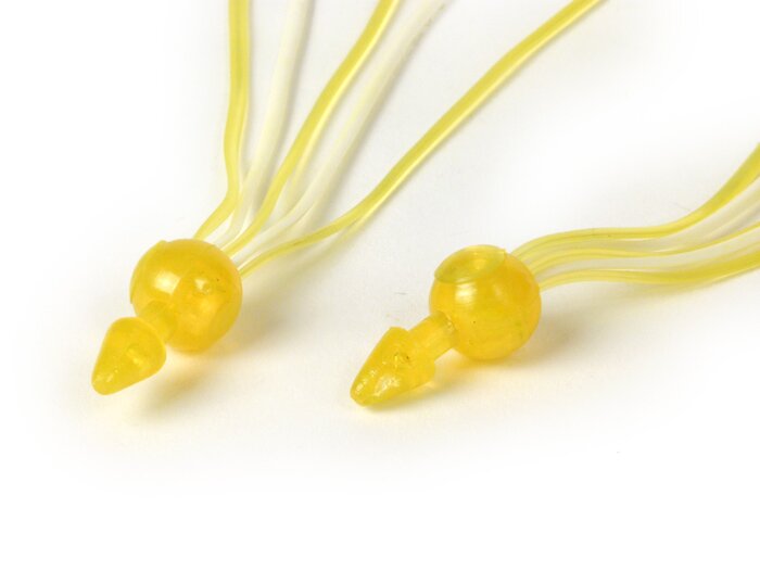 Flecos de manillar -bola SUPERFLEX- amarillo/blanco