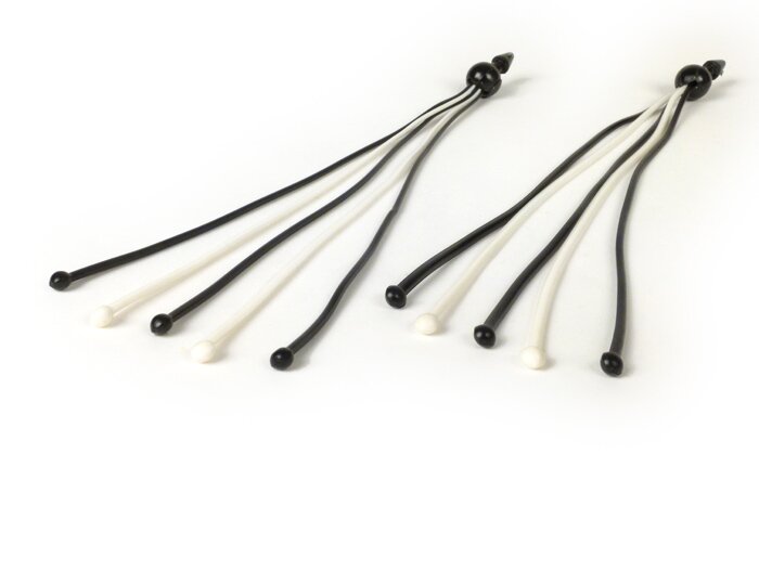 Flecos de manillar -Bola SUPERFLEX- blanco/negro
