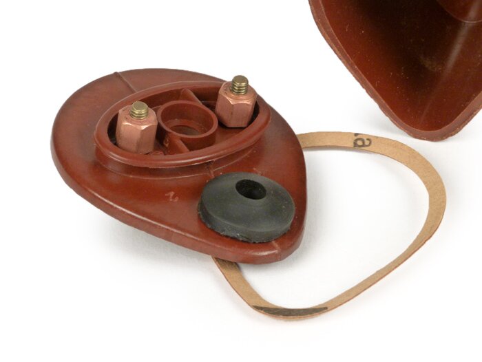 Tändspolehus (tomt, bakelit) -RICAMBIO RAPIDO- Vespa GS150 / GS3 (VS1T), GS150 / GS3 (VS2T), GS150 / GS3 (VS3T), GS150 / GS3 (VS4T), GS150 / GS3 (VS5T), Vespa 150 (VL1T), Vespa 150 (VL2T), Vespa 150 (VB1T). Vespa 150 (VBA1T)