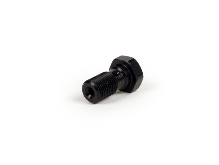 Garis rem baut banjo -M10 x 1.00- aluminium - hitam