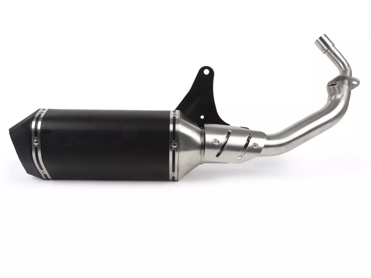 Knalpot -REMUS (dengan konverter katalitik) Ø = 65mm- Vespa Vespa Primavera 125-150ie 3V iGet (2016-, Euro 4), Vespa Sprint 125-150ie 3V iGet (2016-, Euro 4) - baja tahan karat berwarna hitam