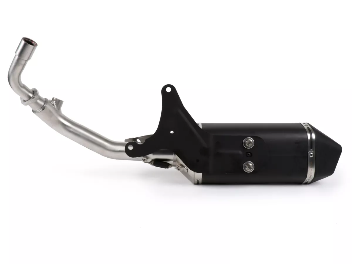 Knalpot -REMUS (dengan konverter katalitik) Ø = 65mm- Vespa Vespa Primavera 125-150ie 3V iGet (2016-, Euro 4), Vespa Sprint 125-150ie 3V iGet (2016-, Euro 4) - baja tahan karat berwarna hitam