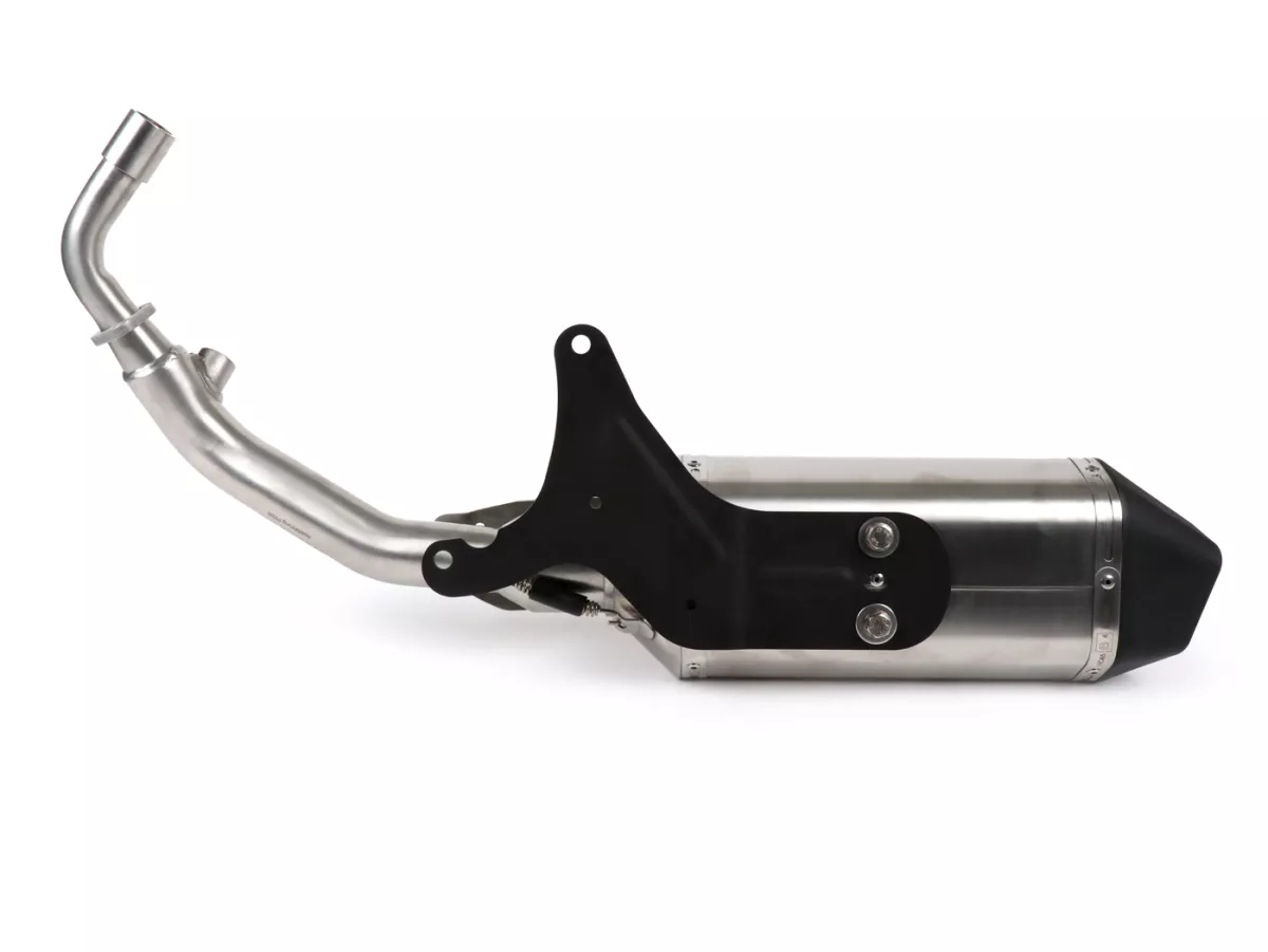 Knalpot -REMUS (dengan konverter katalitik) Ø = 65mm- Vespa Vespa Primavera 125-150ie 3V iGet (2016-, Euro 4), Vespa Sprint 125-150ie 3V iGet (2016-, Euro 4) - Baja tahan karat perak