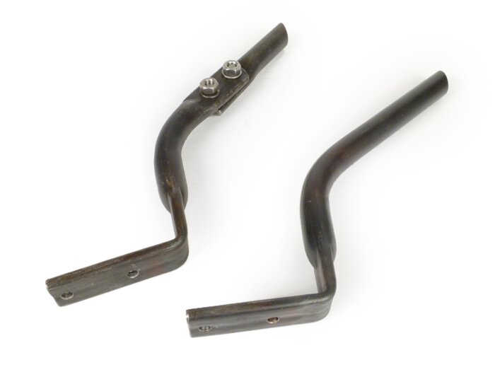 Hoekstuk - frame veerpoot voetplaat achter rechts+links -PREMIUM- Lambretta LI (serie 1-2), TV (serie 2) - om op te lassen