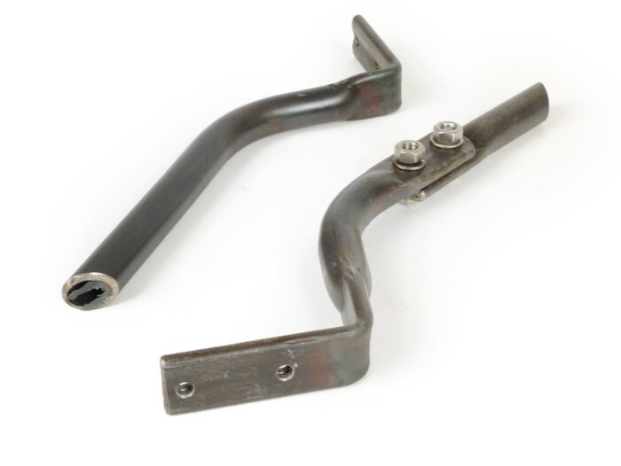 Hoekstuk - frame veerpoot voetplaat achter rechts+links -PREMIUM- Lambretta LI (serie 1-2), TV (serie 2) - om op te lassen