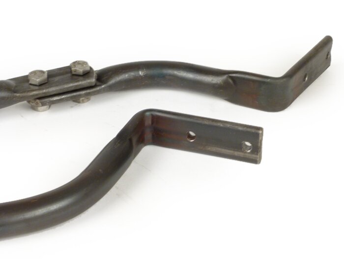 Hoekstuk - frame veerpoot voetplaat achter rechts+links -PREMIUM- Lambretta LI (serie 1-2), TV (serie 2) - om op te lassen