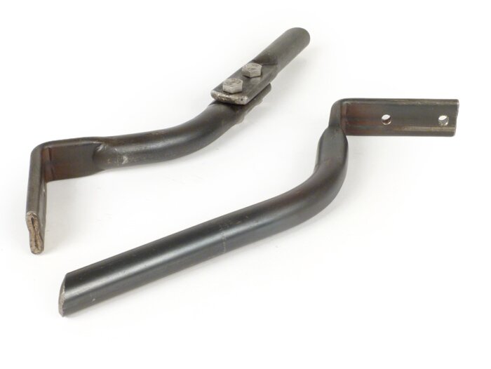 Hoekstuk - frame veerpoot voetplaat achter rechts+links -PREMIUM- Lambretta LI (serie 1-2), TV (serie 2) - om op te lassen