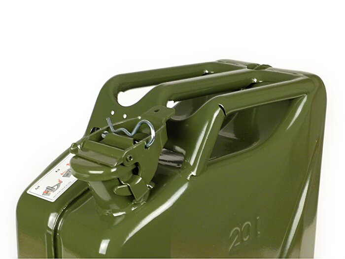 Benzine jerrycan 20l -FA ITALIA, metaal- olijfgroen
