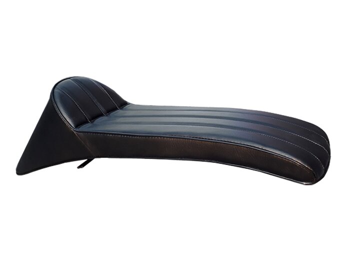Zadel -ANCELLOTTI Slope Back XL- Lambretta LI, LI S, SX, TV, DL, GP - zwart/zwart