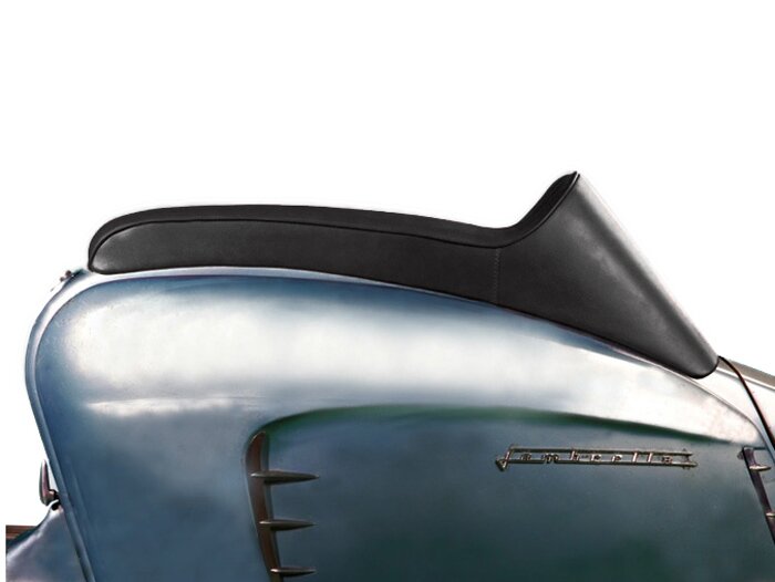 Zadel -ANCELLOTTI Slope Back XL- Lambretta LI, LI S, SX, TV, DL, GP - zwart/zwart