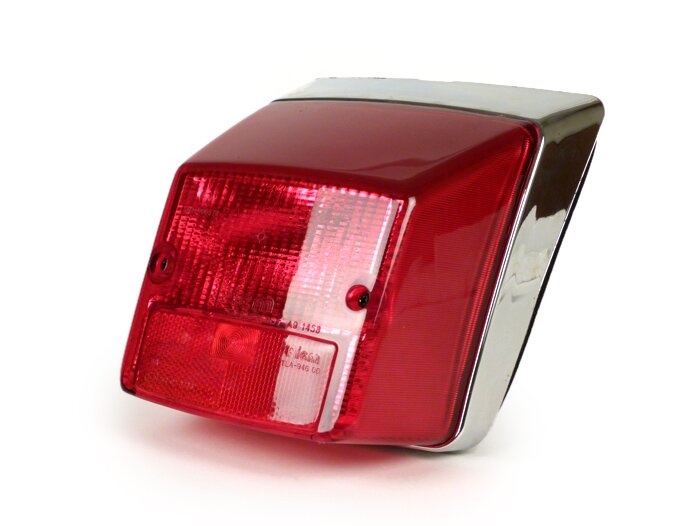 Fanale posteriore -FIEM- LML Star (utilizzabile su Vespa PX Lusso) - senza lampadina (con marchio E)