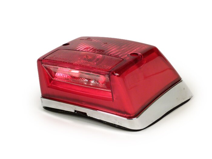 Fanale posteriore -FIEM- LML Star (utilizzabile su Vespa PX Lusso) - senza lampadina (con marchio E)