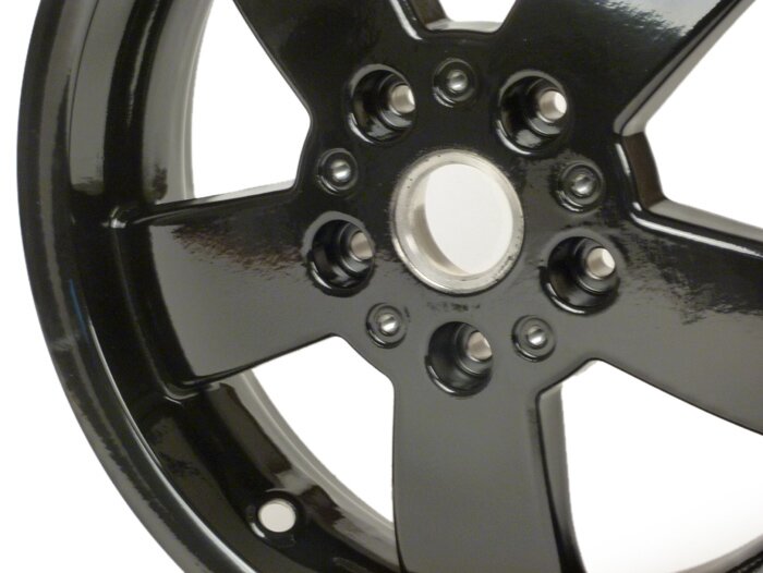 Paire jantes -PIAGGIO Super Sport 2017 - 3.00-12 pouces - 5 rayons- Vespa GT, GTL, GTS, GTV 125-300cc - noir