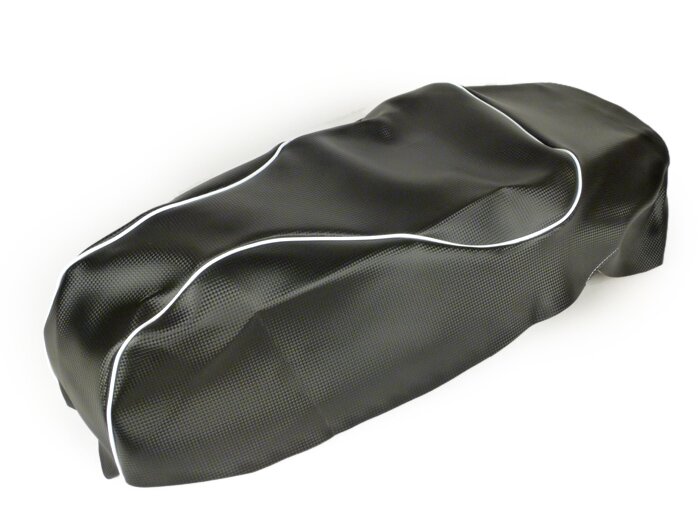 Funda de asiento -X-TREME- Vespa GTS i.E. Super 125-300 (ZAPM4520) - (2014-, Facelift) - Negro (Carbon Style)