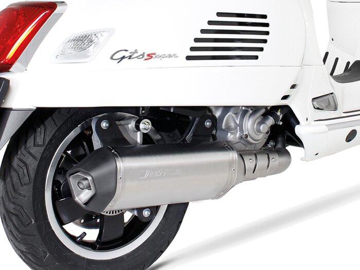 Exhaust -REMUS (with catalyser) Ø65mm Sportexhaust- Vespa GTS 300ie SUPER (ZAPMA33) - (Euro 4, 2016-) - stainless steel, silver