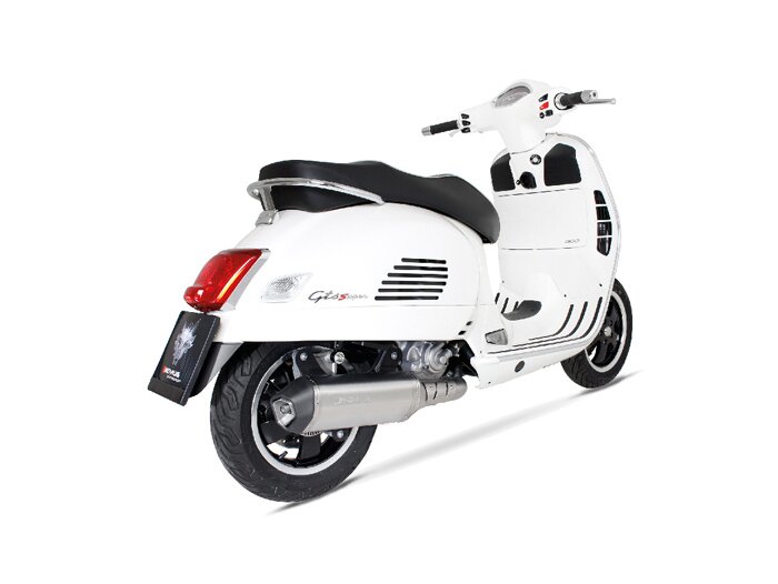 Exhaust -REMUS (with catalyser) Ø65mm Sportexhaust- Vespa GTS 300ie SUPER (ZAPMA33) - (Euro 4, 2016-) - stainless steel, silver