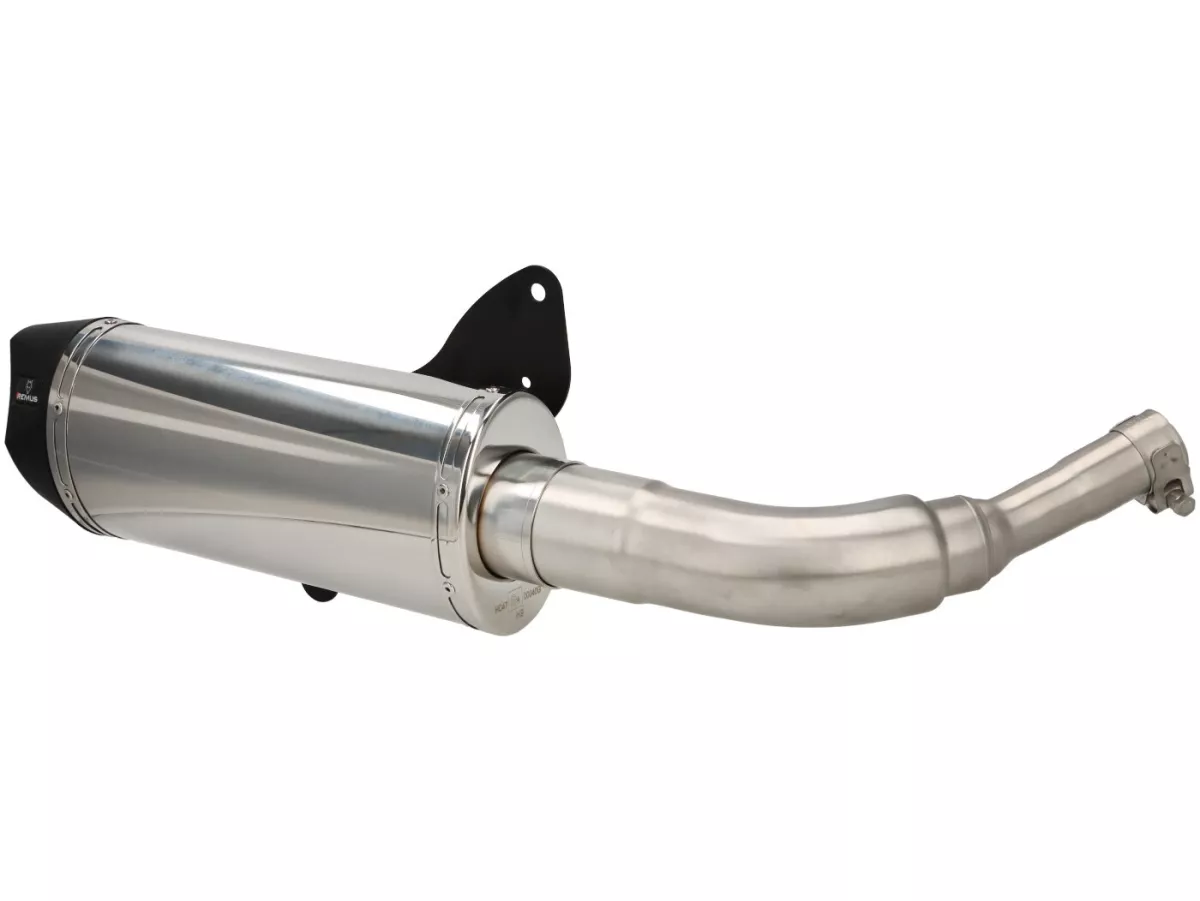 Escape -REMUS (con catalizador) Ø65mm RSC- Vespa GTS 300ie SUPER (ZAPMA33) - (Euro 4, 2016-) - Acero inoxidable plateado