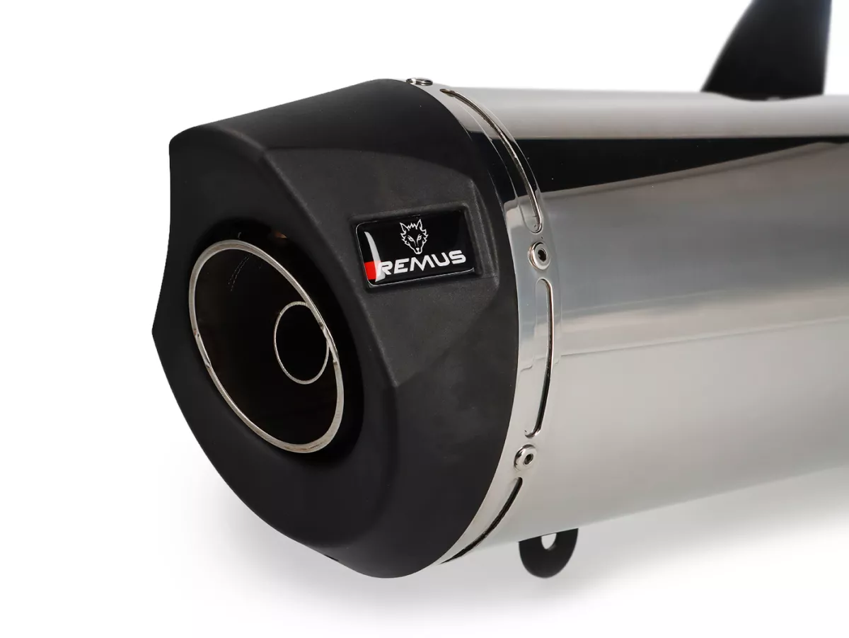 Escape -REMUS (con catalizador) Ø65mm RSC- Vespa GTS 300ie SUPER (ZAPMA33) - (Euro 4, 2016-) - Acero inoxidable plateado