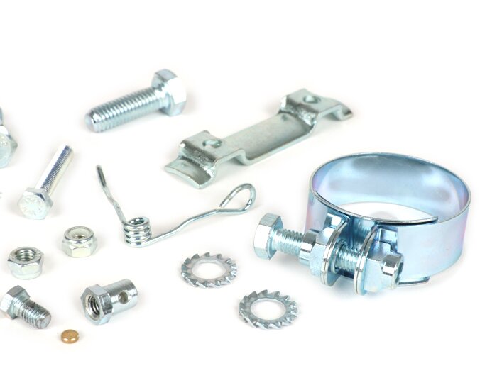 Kit pemasangan -Gandar roda depan GRIMECA Ø20mm- Pemasangan silinder master rem semi-hidrolik GRIMECA pada tabung kemudi (20mm)