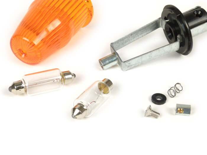 Knipperlichten -OEM KWALITEIT stuurknipperlichten- Vespa Rally180 (VSD1T), Rally200 (VSE1T), Sprint, V50, PV125, ET3 - oranje